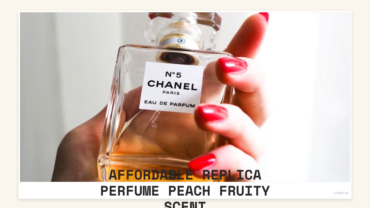 affordable replica perfume peach fruity scent