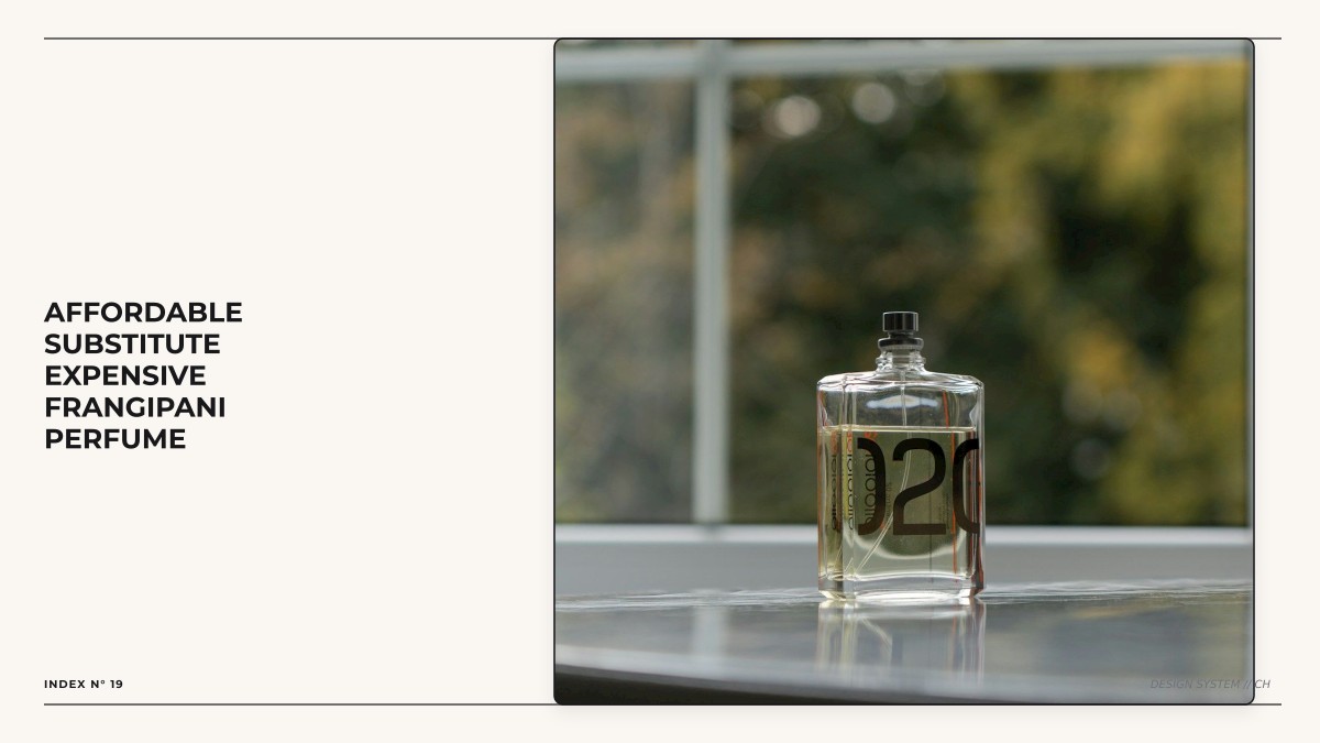 affordable substitute expensive frangipani perfume