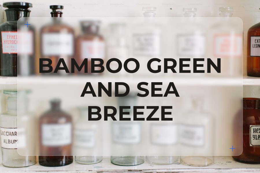 bamboo green and sea breeze