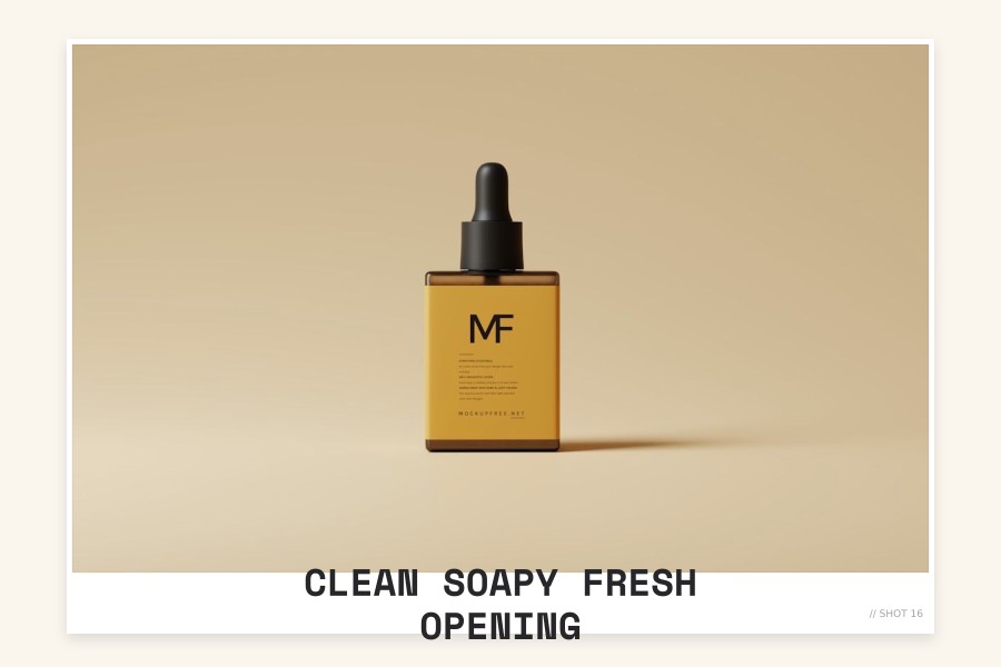 clean soapy fresh opening