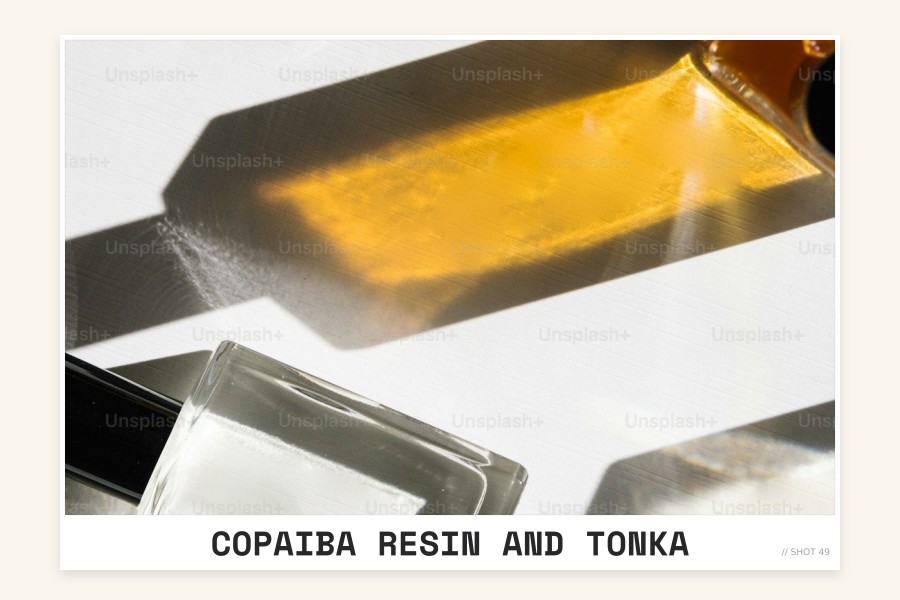 copaiba resin and tonka