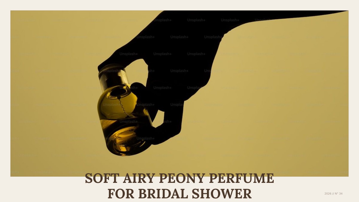 soft airy peony perfume for bridal shower