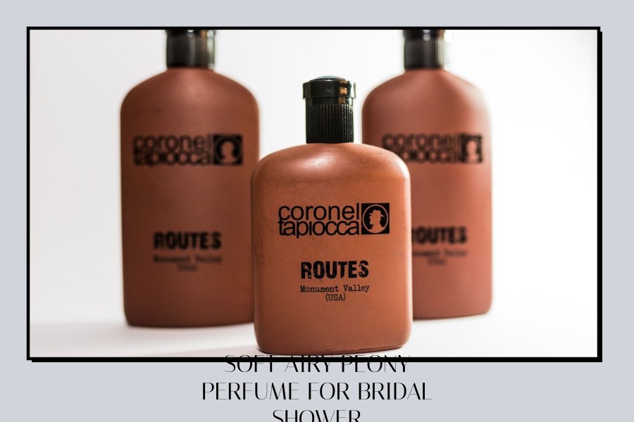 soft airy peony perfume for bridal shower