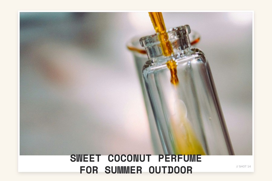 sweet coconut perfume for summer outdoor
