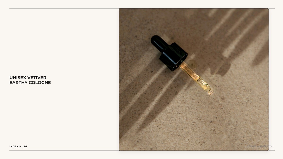 unisex vetiver earthy cologne