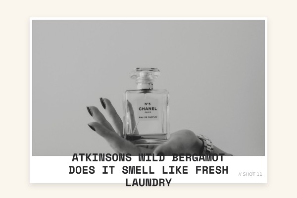 Atkinsons Wild Bergamot does it smell like fresh laundry