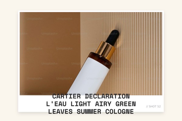 Cartier Declaration L'Eau light airy green leaves summer cologne