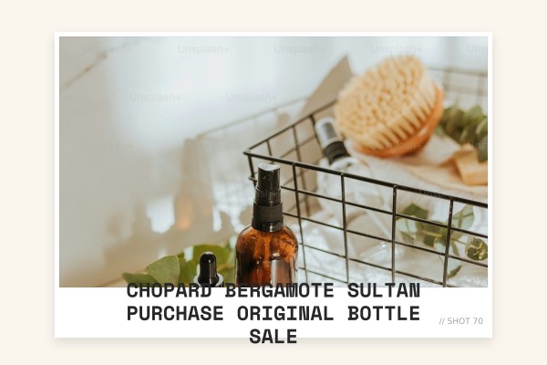 Chopard Bergamote Sultan purchase original bottle sale