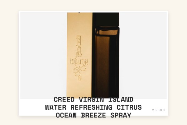 Creed Virgin Island Water refreshing citrus ocean breeze spray
