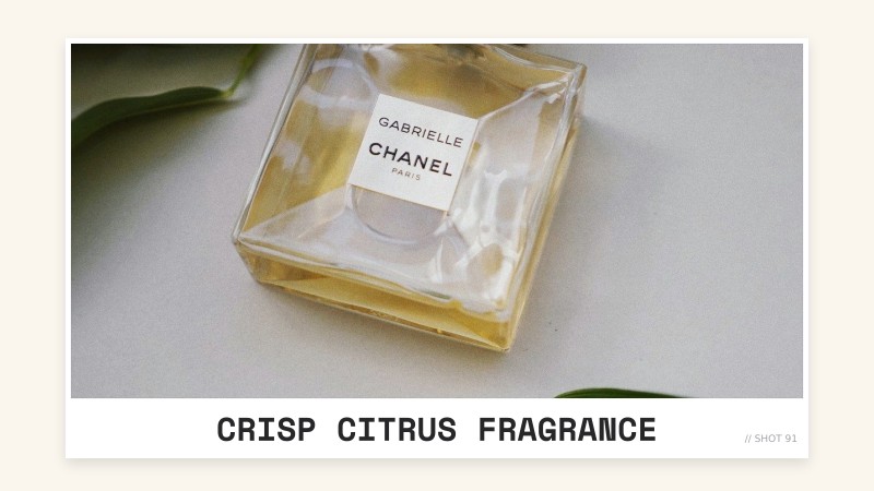crisp citrus fragrance