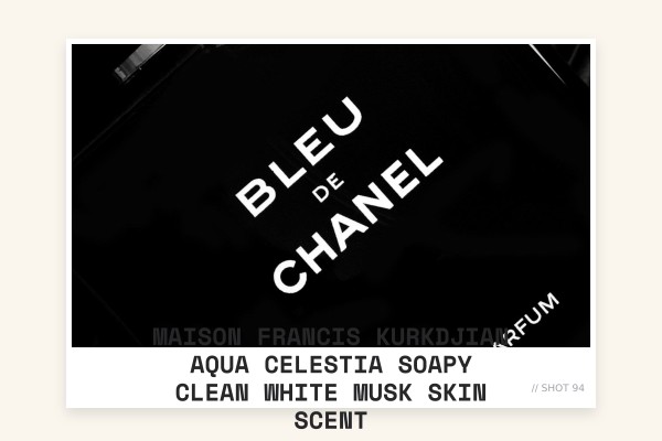 Maison Francis Kurkdjian Aqua Celestia soapy clean white musk skin scent