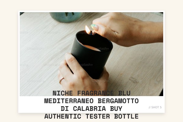 Niche Fragrance Blu Mediterraneo Bergamotto di Calabria buy authentic tester bottle