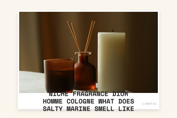Niche Fragrance Dior Homme Cologne what does salty marine smell like