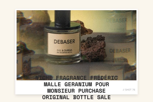 Niche Fragrance Frédéric Malle Geranium Pour Monsieur purchase original bottle sale