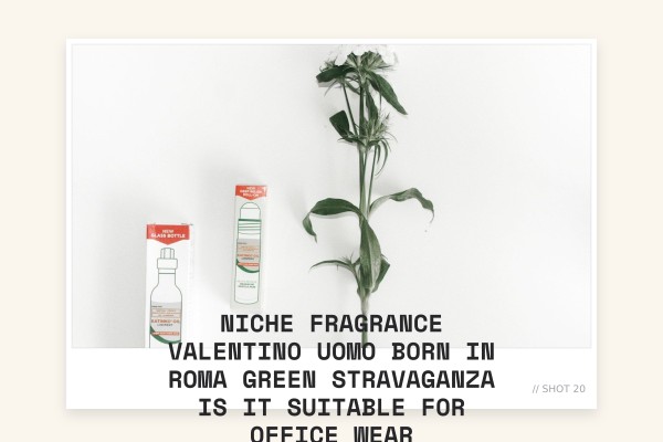 Niche Fragrance Valentino Uomo Born in Roma Green Stravaganza is it suitable for office wear